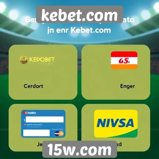 Métodos de pagamento aceitos em kebet.com